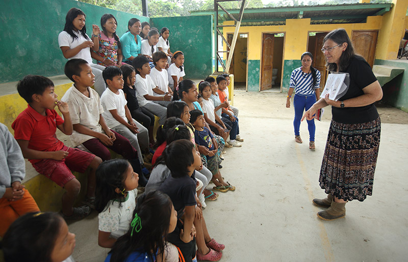 Career missionaries Miriam Gebb continue to serve in Ecuador through community health and development.