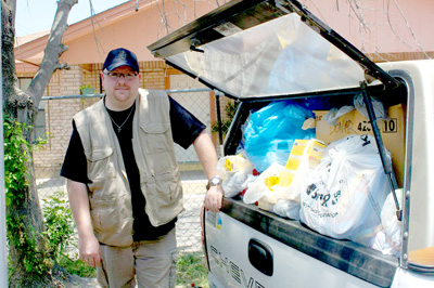 Inspiracom flooding Eagle Pass01 Aaron truck ls