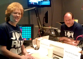 The Joy FM morning show team of Sandi Brown and Greg Cassidy