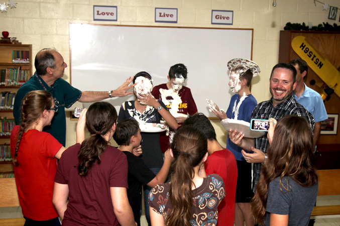 Chad Irwin (right, facing camera) took some of the photos accompanying this story.