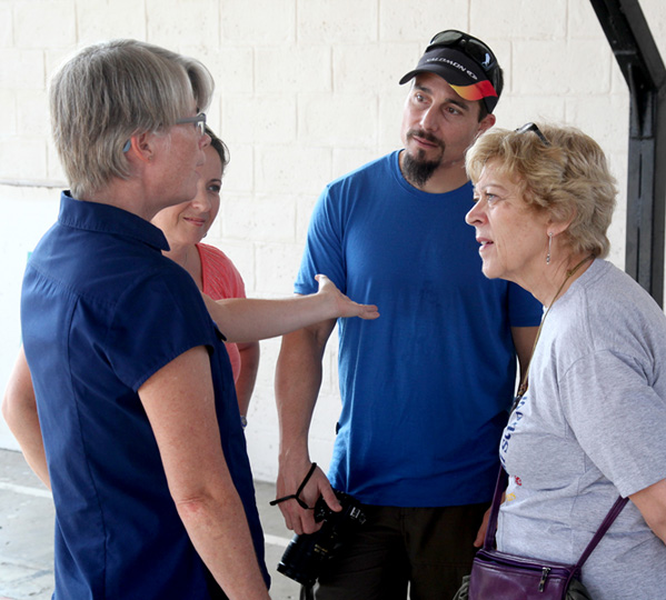 Carolyn Wolfram (left) with Katie (partly hidden) and Chet Williams and Flo Friesen