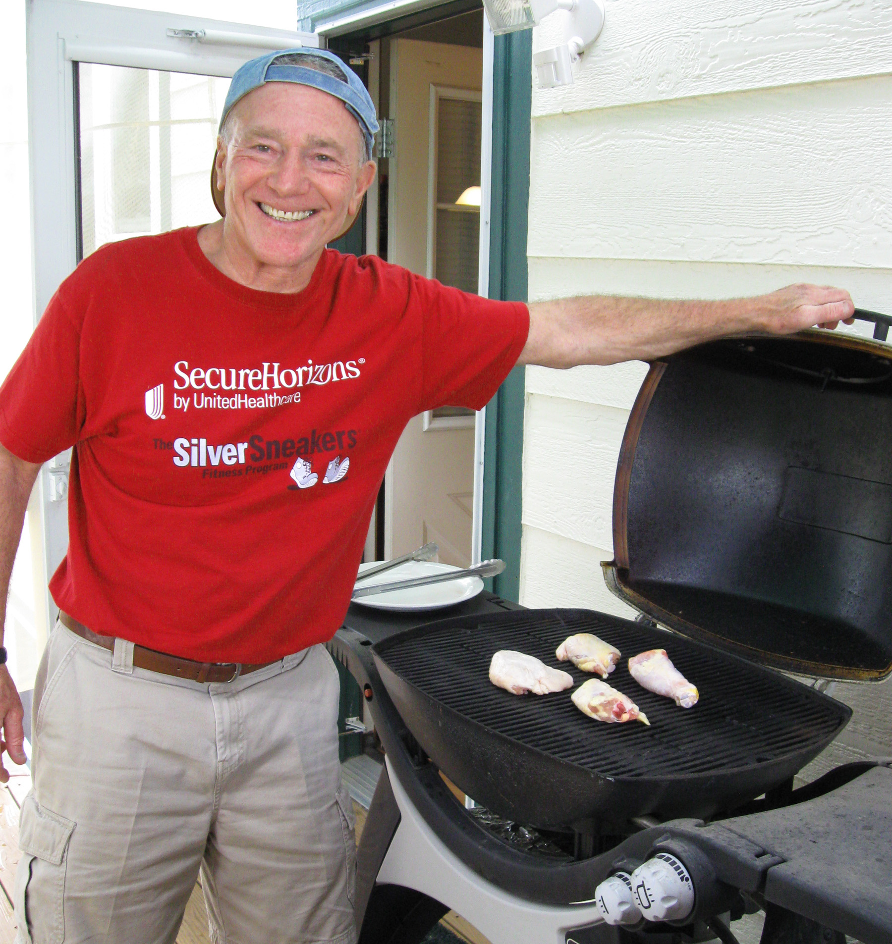 Andy Braio enjoying a barbecue at his home in Colorado Springs.
