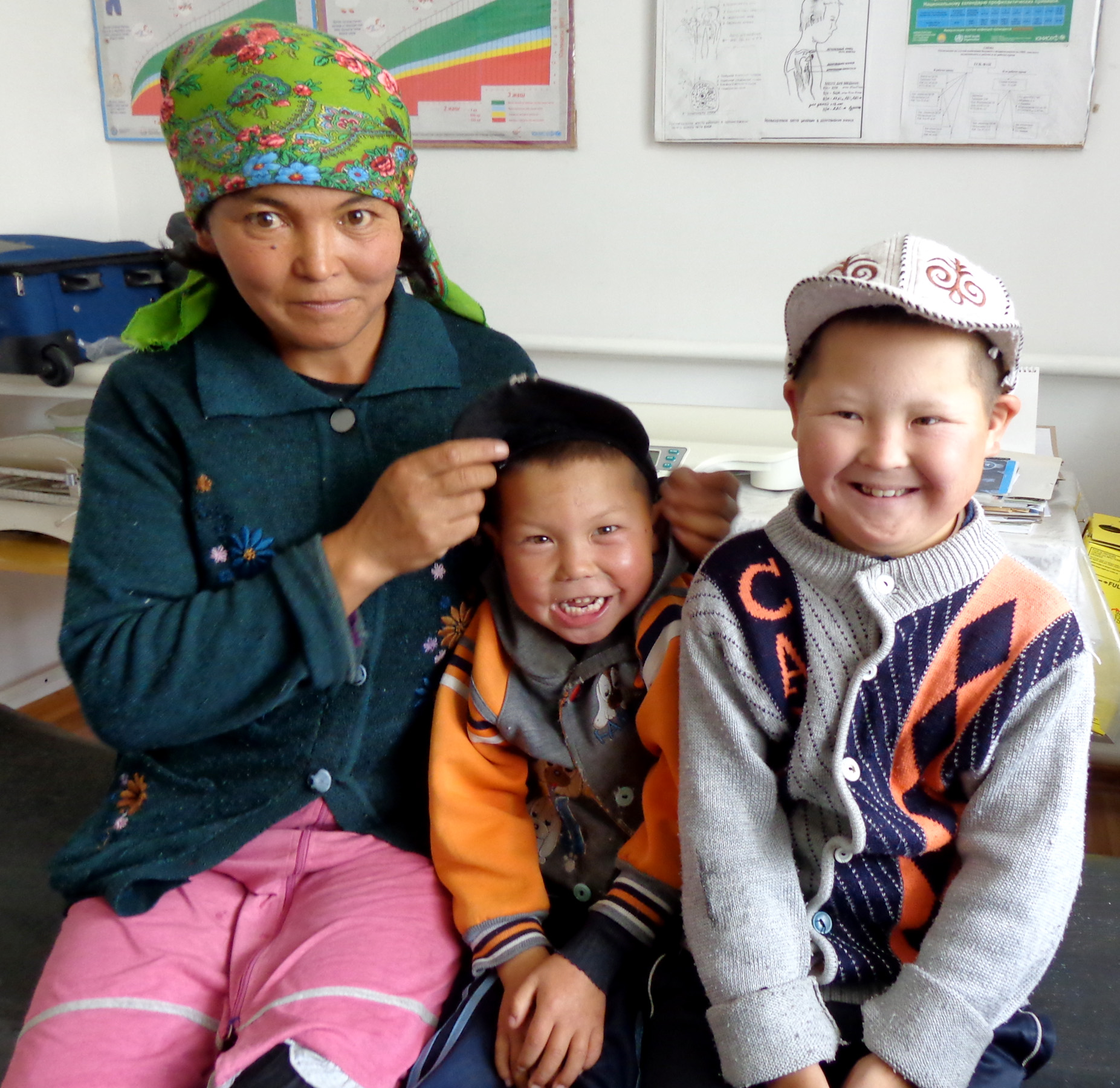 Young patients seen by the medical caravan team.