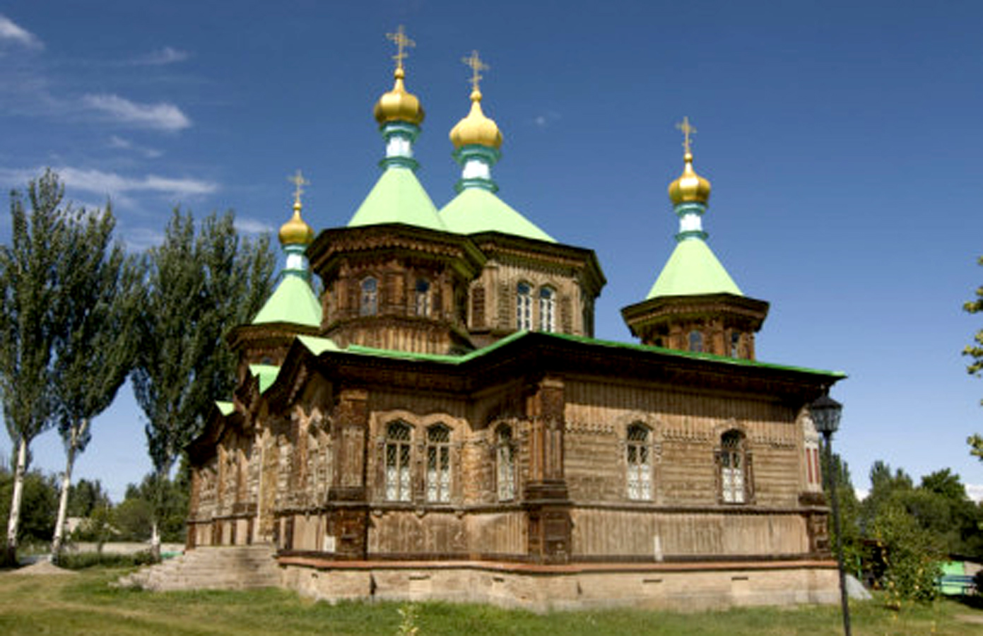 One of the many Russian Orthodox churches in Central Asia.