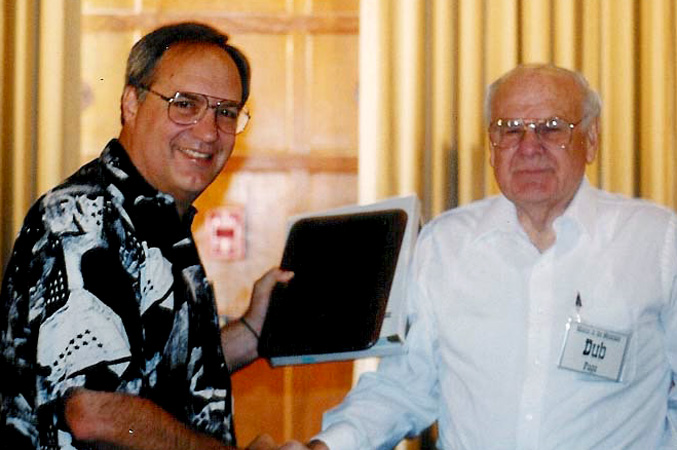 Ron Cline (left) with Dub Page