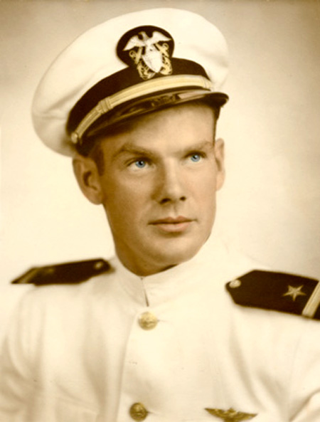 Dub Page in his Navy uniform