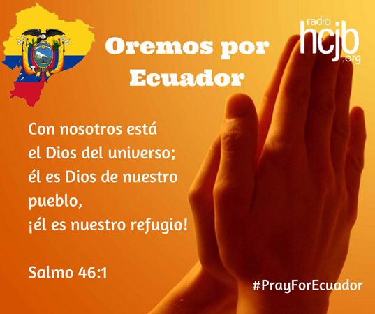 Pray for Ecuador.