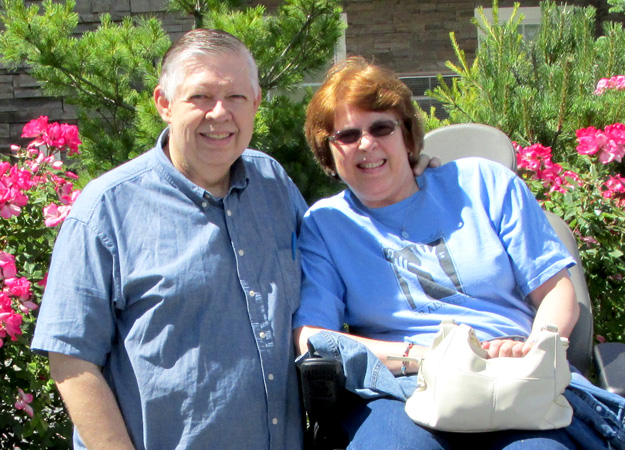 A recent image of Harold and Linda whom he married in 1998.