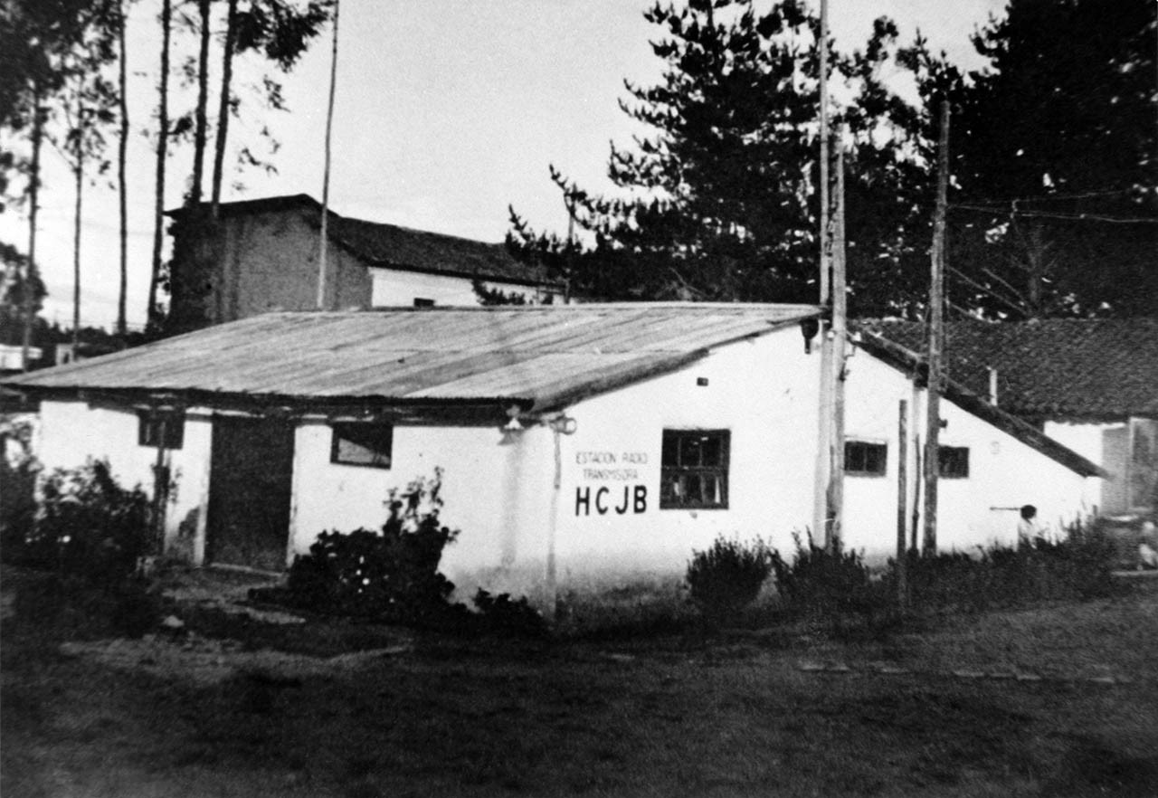 Radio Station HCJB's transmitter building and workshop was built over an old sheep shed.