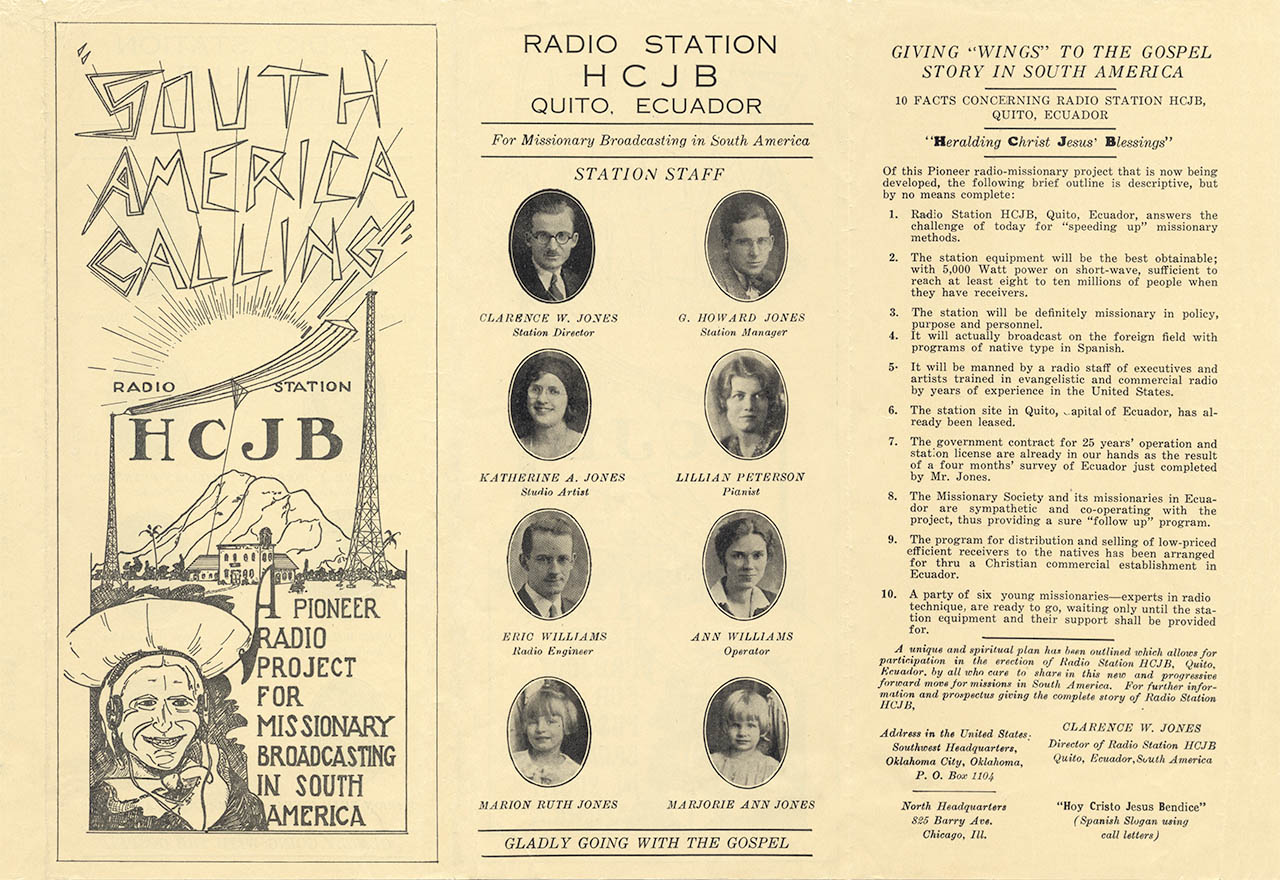 1931 Radio Station HCJB Brochure 