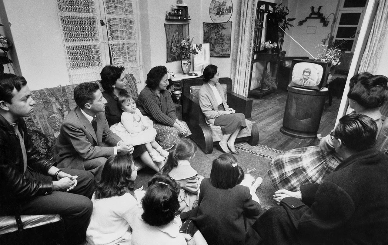 Families and friends gathered in living rooms around Quito to catch their first glimpse of television in the country.