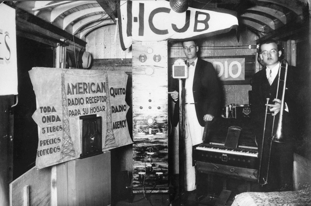 In 1933, Clarence Jones and D.S. Clark demonstrated radio as part of a two month trip and exposition celebrating the 25th anniversary of the completion of the world's most difficult railroad.