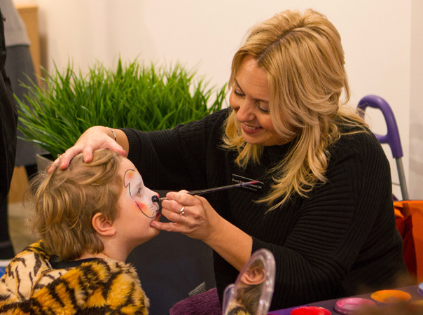 Face painting for children was a popular activity during the grand opening of the Millside Centre.