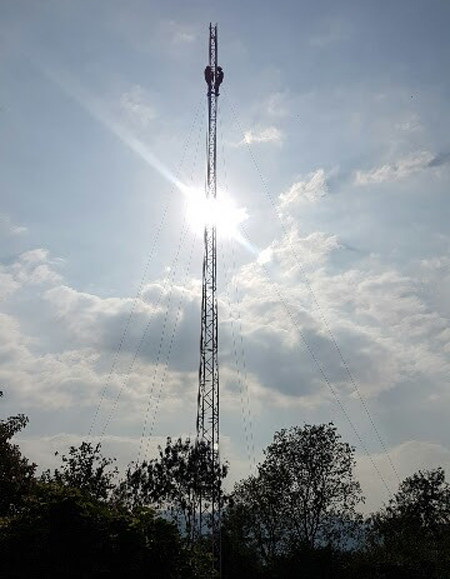 Antenna for partner station No. 10 in Nepal
