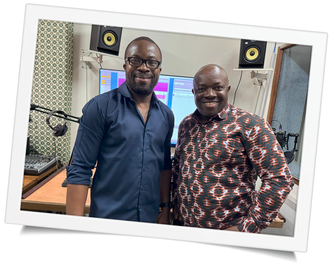 Joseph with an African radio partner
