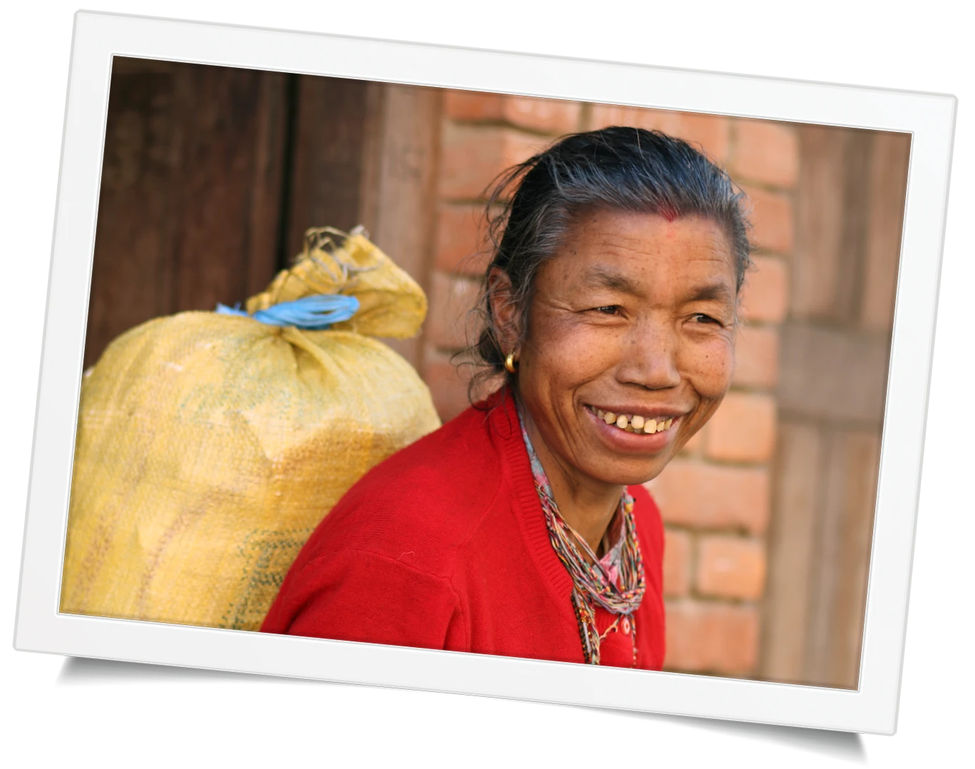 Smiling woman in Nepal