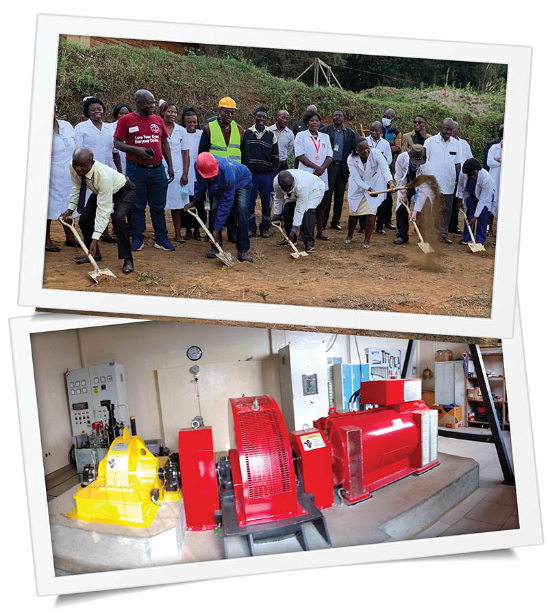 Mbingo Baptist Hospital ground-breaking for new radiation treatment center - New hydro-electric plant