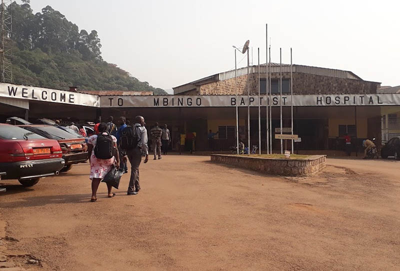 Entgrance to the Mbingo Baptist Hospital in Cameroon