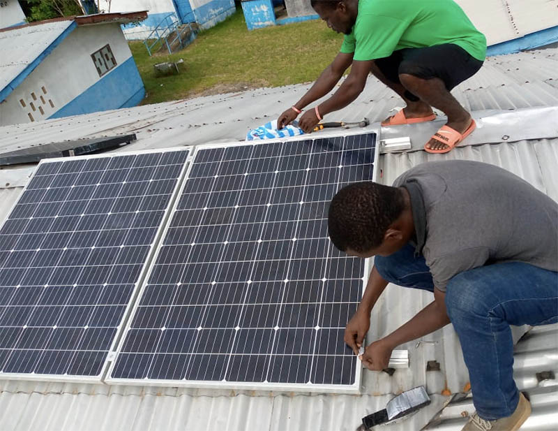 Reach Beyond helped install solar panels that ensure the staff at a hospital in Liberia can safely deliver babies and perform other medical procedures.