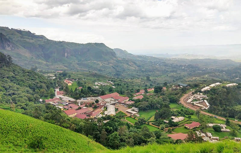 Overlooking Mbingo Baptist Hospital in Cameroon 