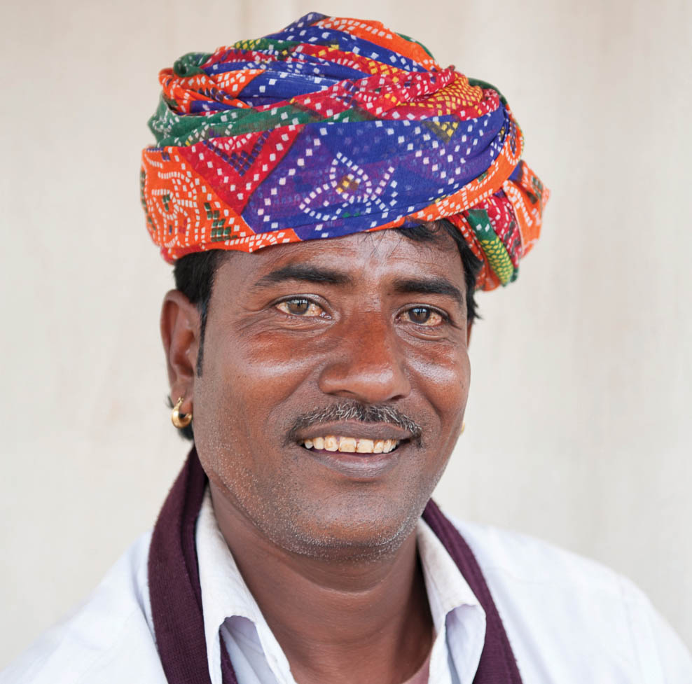 Smiling man from South Asia