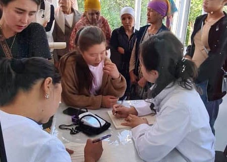 The most common issues seen among children is parasites, and for adults, it’s high blood pressure, diabetes, and anemia from the lack of iron in their diet.