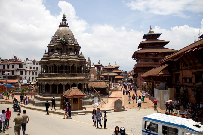 Hindu temples in Patan near Kathmandu.