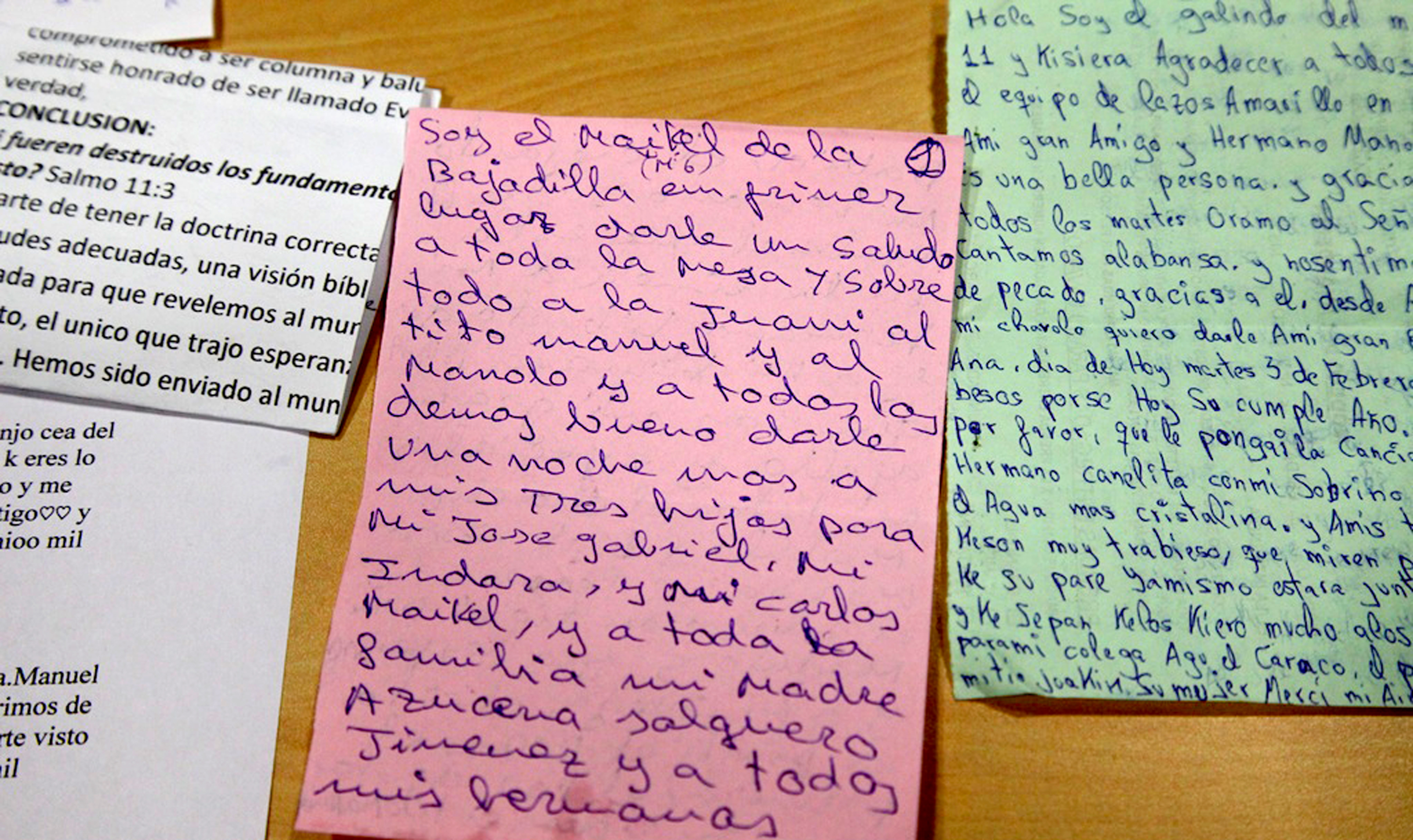 Greetings from prisoners and their families are read during a popular live program two evenings a week.
