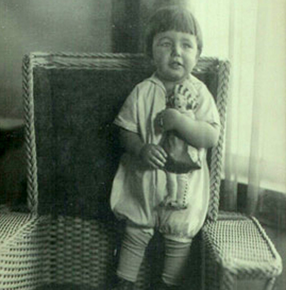 Ted as a child