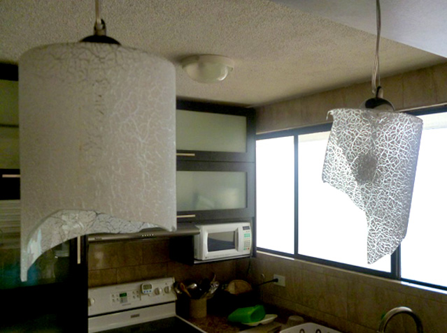 Glass fixtures damaged in Tonsupa during a pair of earthquakes on July 10.