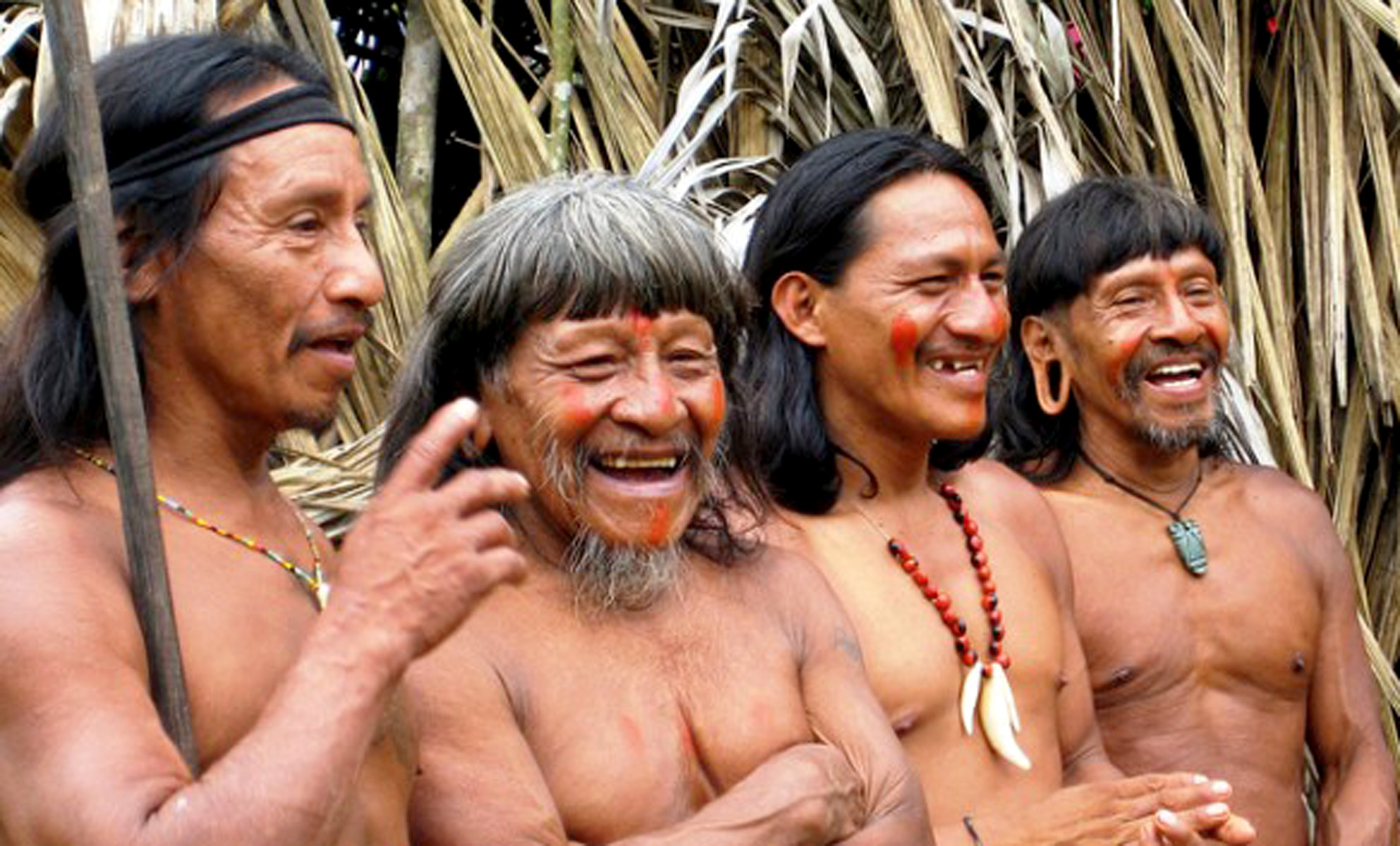 Members of the Waorani tribe in Ecuador's Amazon region.